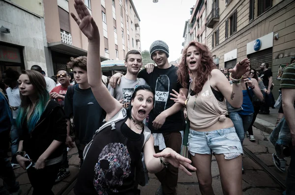 Labor day celebration in Milan May 1, 2013 — Stock Photo, Image
