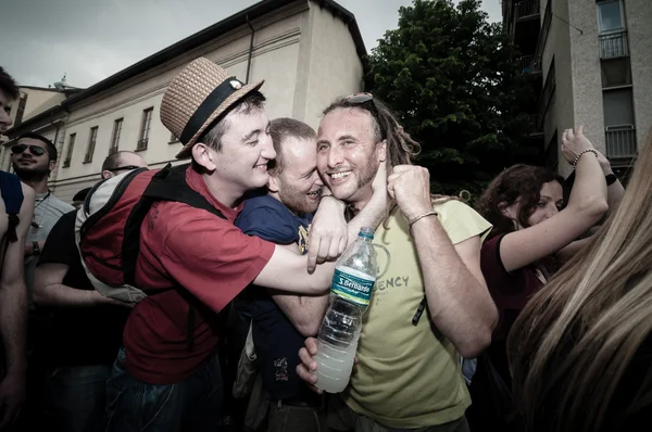 Labor day celebration in Milan May 1, 2013 — Stock Photo, Image