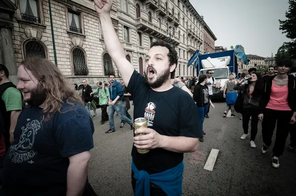 Labor day celebration in Milan May 1, 2013 — Stock Photo, Image