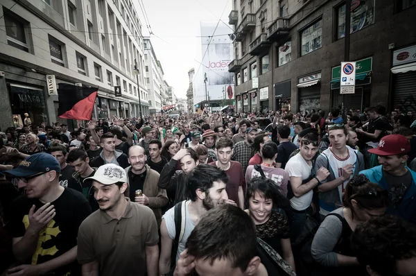 Празднование Дня труда в Милане 1 мая 2013 — стоковое фото