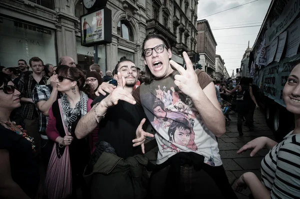 Labor day celebration in Milan May 1, 2013 — Stock Photo, Image