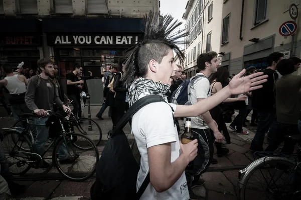 Labor firandet i Milano den 1 maj, 2013 — Stockfoto