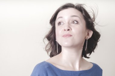 genç kadın Vintage portresi