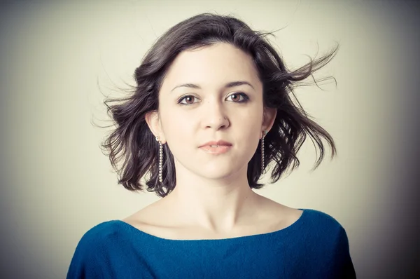 Vintage portrait of young woman — Stock Photo, Image