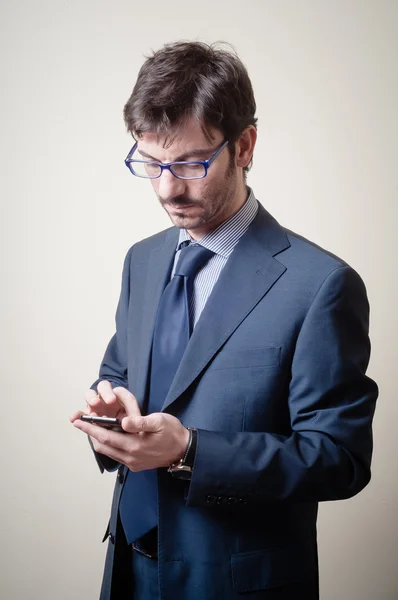 Affärsman i telefon — Stockfoto