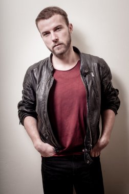 şık hipster adam portresi