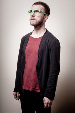 şık hipster adam portresi