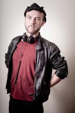 şık hipster adam portresi