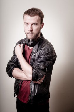 şık hipster adam portresi