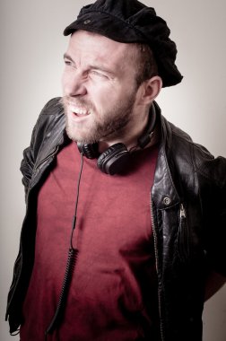 şık hipster adam portresi