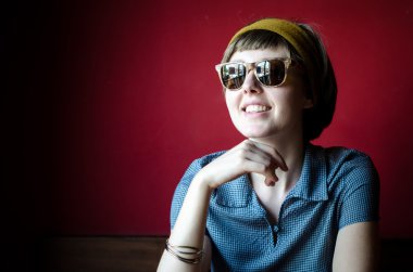 genç güzel hipster kadın