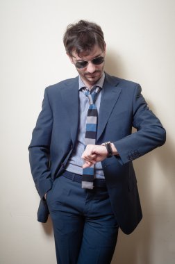 işadamı şık moda şık poz