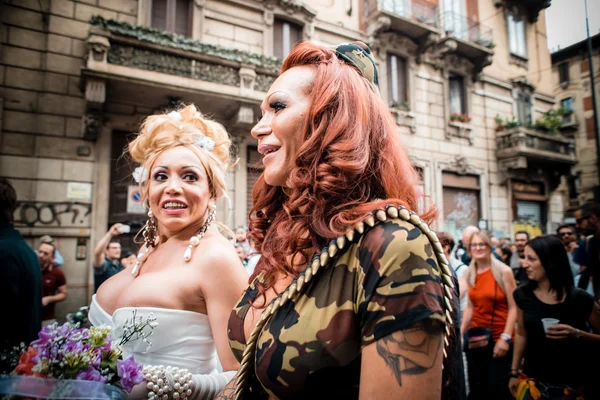 Défilé de la Gay Pride à Milan le 29 juin 2013 — Photo