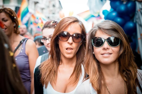 Gay pride-paraden i Milano på juni, 29 2013 — Stockfoto