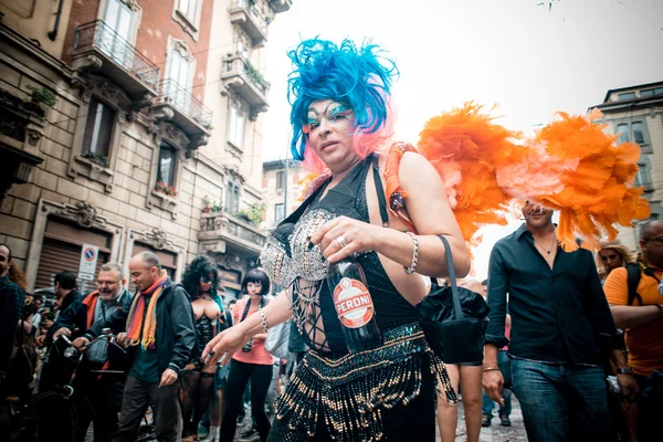 Gay Pride Parade in Mailand am 29. Juni 2013 — Stockfoto