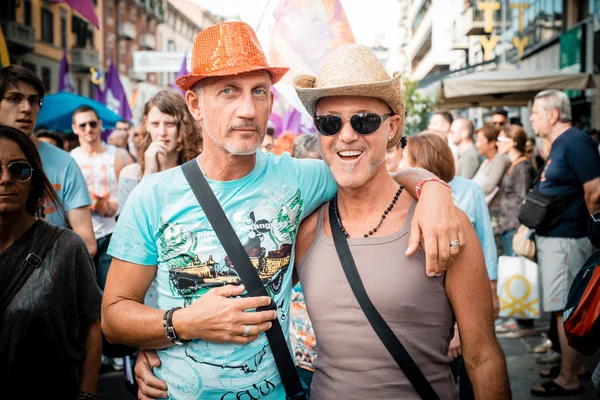 Pochod gay pride v Miláně v červnu, 29 2013 — Stock fotografie