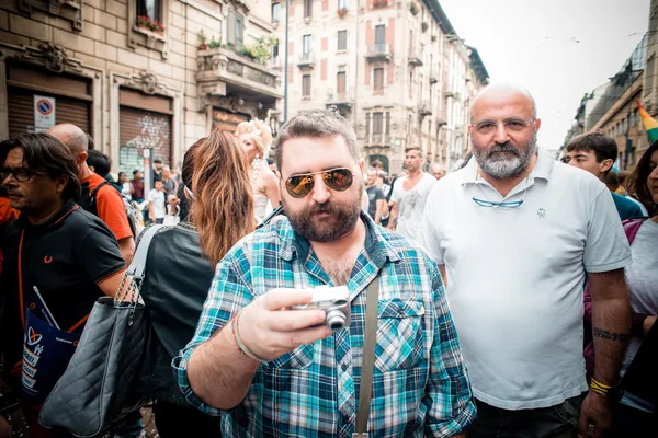 Gay Pride parade in Milan on June, 29 2013 — Stock Photo, Image