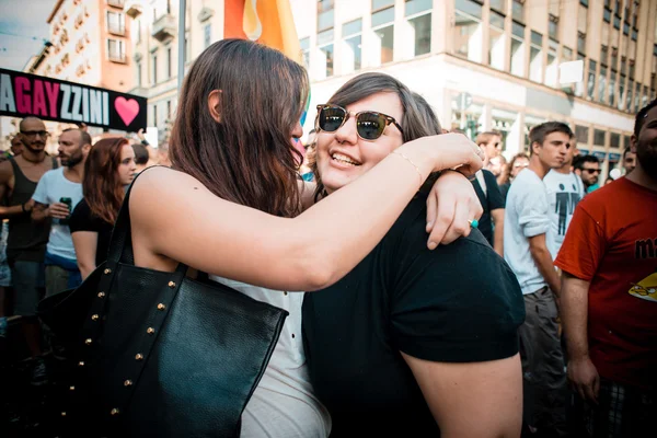 Gay pride-paraden i Milano på juni, 29 2013 — Stockfoto