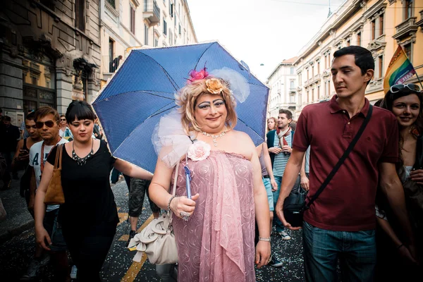 Parada do Orgulho Gay em Milão em Junho, 29 2013 — Fotografia de Stock