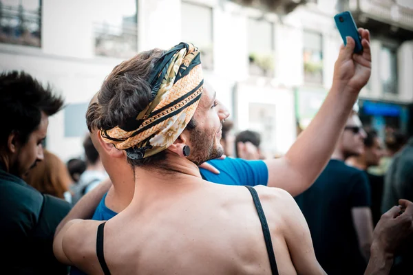 Parada dumy gejowskiej w Mediolanie na 29 czerwca 2013 r. — Zdjęcie stockowe