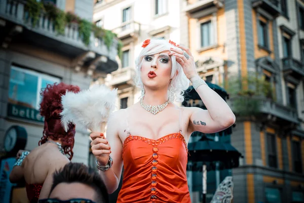 Parada do Orgulho Gay em Milão em Junho, 29 2013 — Fotografia de Stock