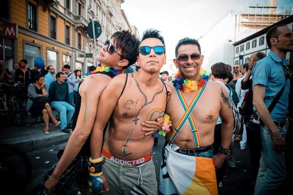 Desfile del Orgullo Gay en Milán el 29 de junio de 2013 — Foto de Stock