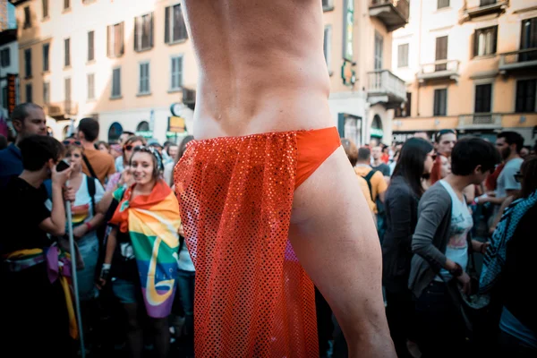Gay pride-parade in Milaan op 29 juni 2013 — Stockfoto