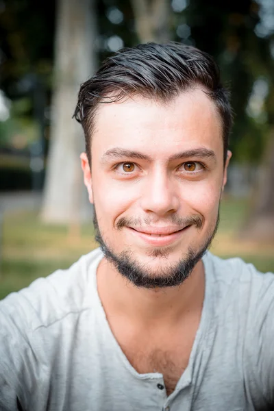 Close up portrait of youg stylish man — Stock Photo, Image