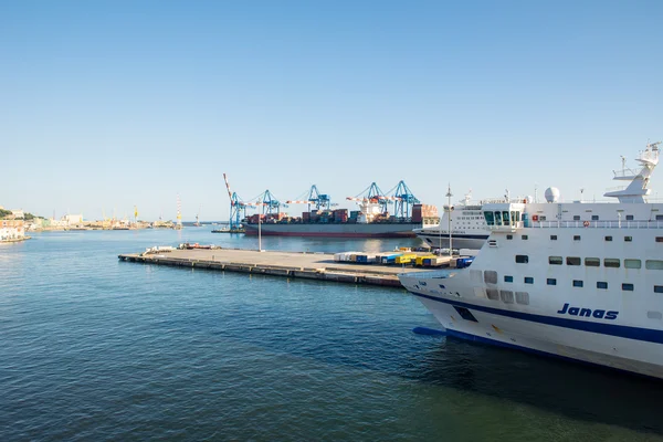 Genuas hamn i agoust 2013 — Stockfoto