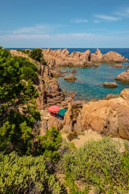 Costa paradiso Sardunya deniz manzara