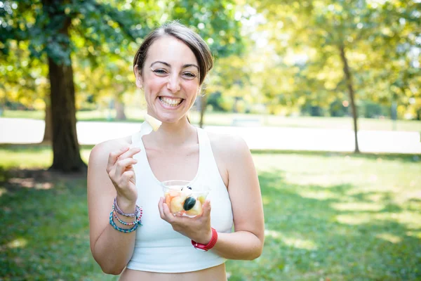 Schöne Frau Fitness Laufen — Stockfoto