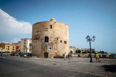 Sardunya Alghero şehirde yaz 2013