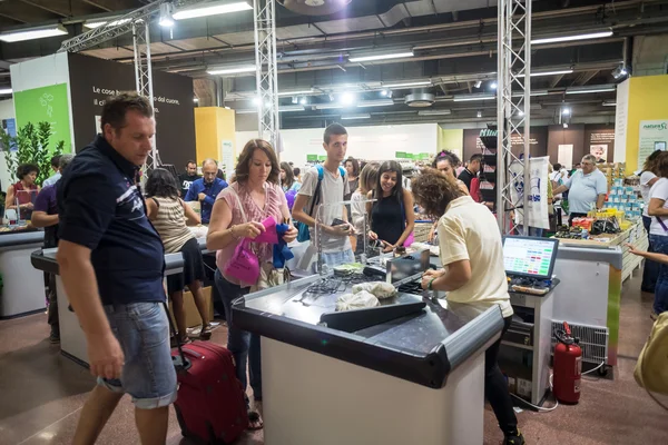 Veganes Fest im sana bologna am September 2013 — Stockfoto