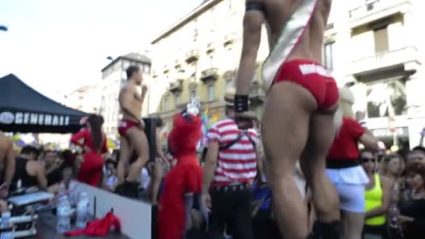 在意大利的同性恋自豪 — 图库视频影像