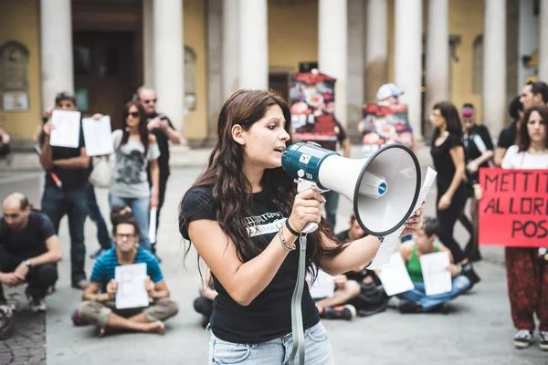 269 manifestasi kehidupan di Milan pada tanggal 26 September 2013 — Stok Foto