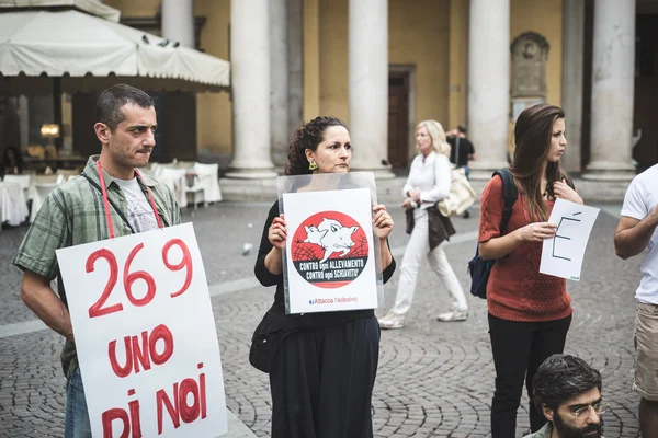 Manifestacja życia 269 w Mediolanie na 26 września 2013 roku — Zdjęcie stockowe