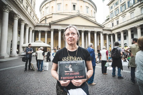 269 manifestazione di vita a Milano il 26 settembre 2013 — Foto Stock