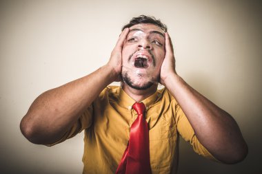 plastik boğucu adam