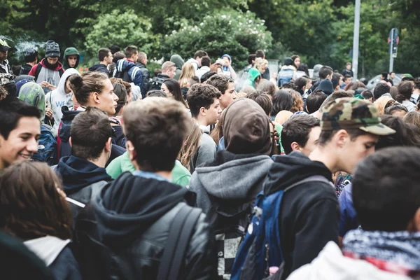 Manifestacja studentów Mediolan 4 października 2013 r. — Zdjęcie stockowe