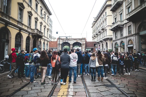 Manifestación de estudiantes de Milán el 4 de octubre de 2013 —  Fotos de Stock