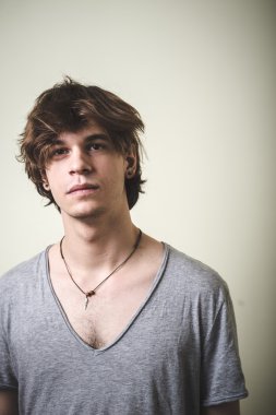 şık genç sarışın hipster adam