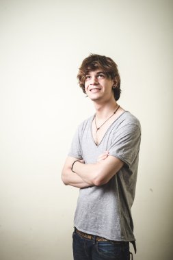 şık genç sarışın hipster adam