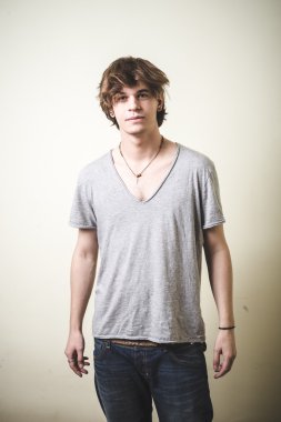 şık genç sarışın hipster adam