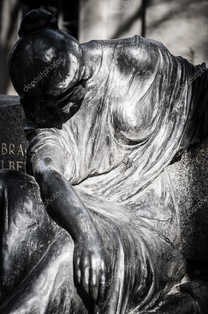 Scary cemetery statue — Stock Photo © peus 34411329