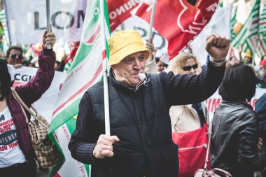 Milano turizm Ulusal grev 31 Ekim 2013 tarihinde