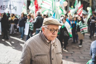 Milano turizm Ulusal grev 31 Ekim 2013 tarihinde