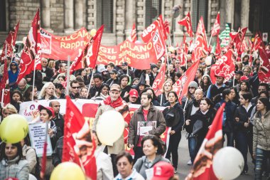 Milano turizm Ulusal grev 31 Ekim 2013 tarihinde