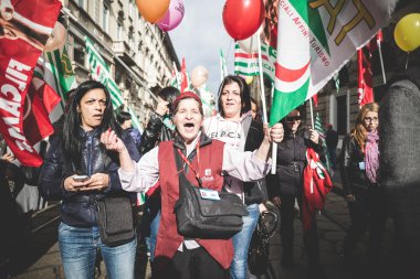 Milano turizm Ulusal grev 31 Ekim 2013 tarihinde