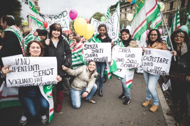 Milano turizm Ulusal grev 31 Ekim 2013 tarihinde