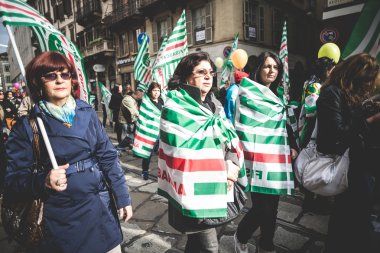 Milano turizm Ulusal grev 31 Ekim 2013 tarihinde